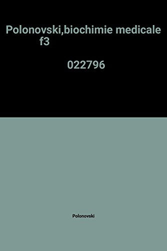 polonovski,biochimie medicale f3                                                              022796