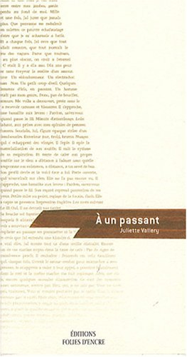 A un passant : la partition des étapes amoureuses