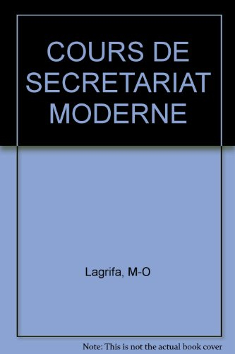 Cours de secrétariat moderne