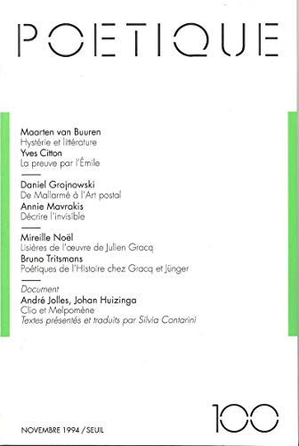 Poétique, numéro 100