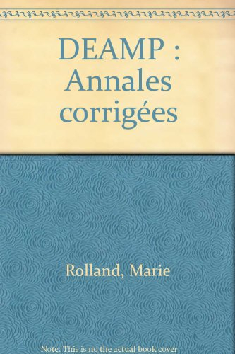 DEAMP, aide médico-psychologique : annales corrigées