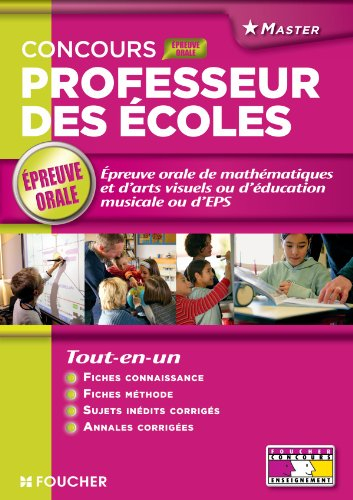 Concours professeur des écoles : épreuve orale de mathématiques et d'arts visuels ou d'éducation mus