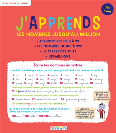J'apprends les nombres jusqu'au million