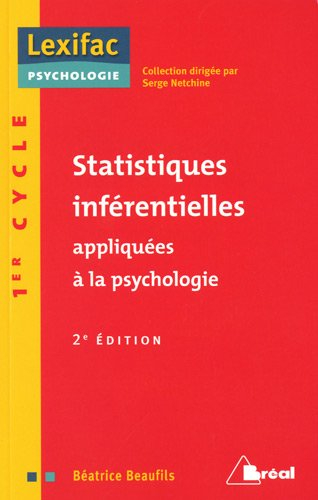 Statistiques inférentielles appliquées à la psychologie : 1er cycle