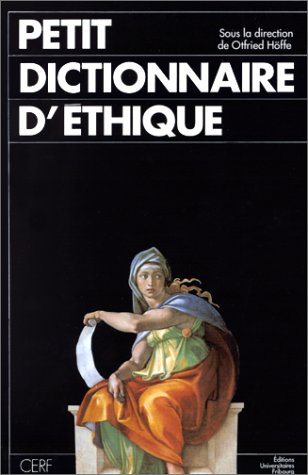 Petit dictionnaire d'éthique