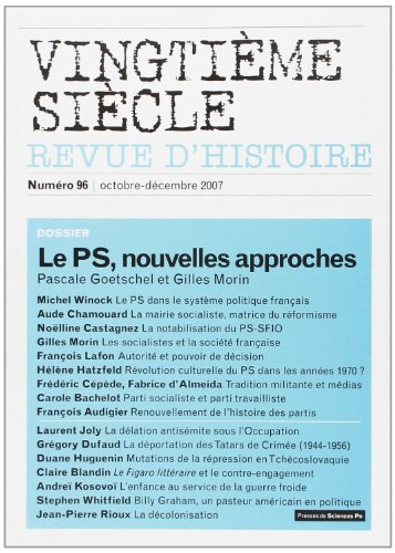 Vingtième siècle, n° 96. Le PS, nouvelles approches