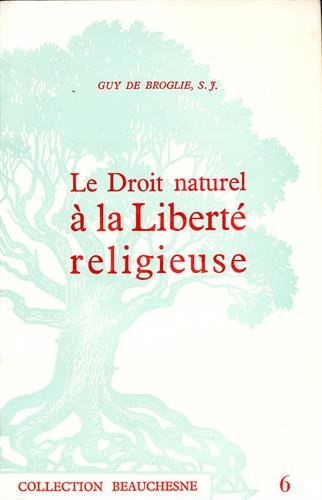 le droit naturel à la liberté religieuse