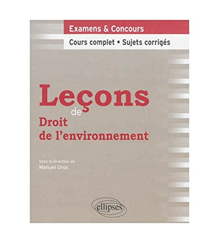 Leçons de droit de l'environnement