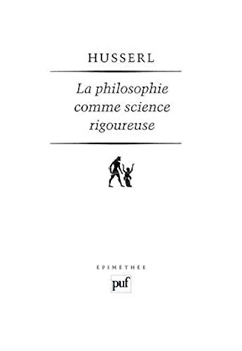 La philosophie comme science rigoureuse