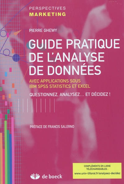 Guide pratique de l'analyse de données : avec applications sous IBM SPSS statistics et Excel : quest