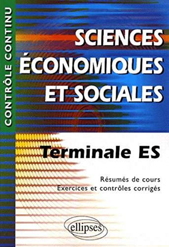 Sciences économiques et sociales terminale ES