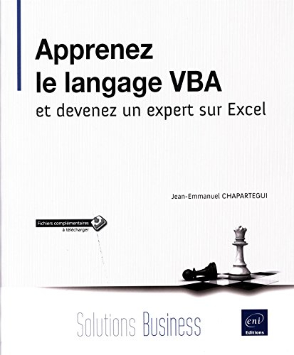 Apprenez le langage VBA : et devenez un expert sur Excel
