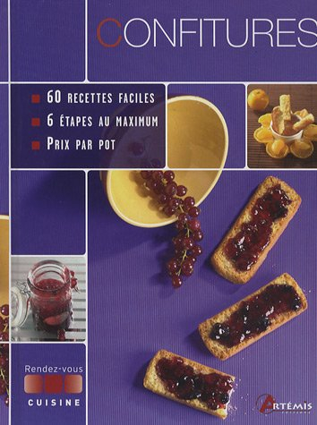 Confitures : 60 recettes faciles, 6 étapes au maximum, prix par pot