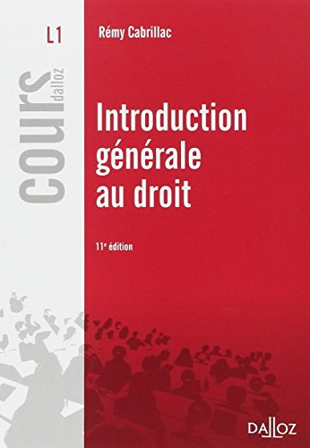 Introduction générale au droit : L1