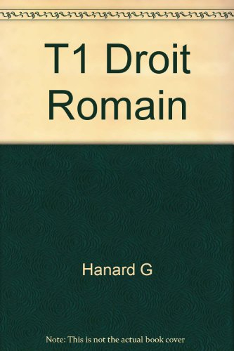 précis de droit romain, tome 1