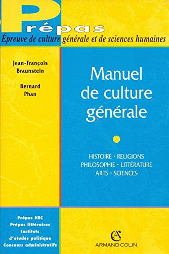 Manuel de culture générale : de l'Antiquité à nos jours