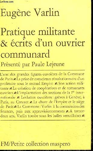 pratique militante & écrits d'un ouvrier communard