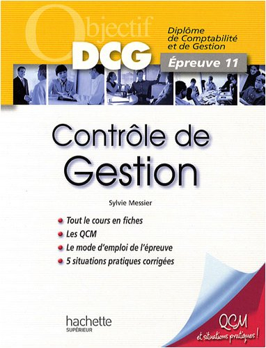 Contrôle de gestion : diplôme de comptabilité et de gestion, épreuve 11