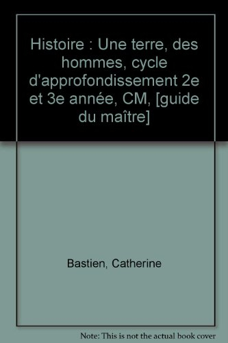 histoire cm : guide de l'enseignant