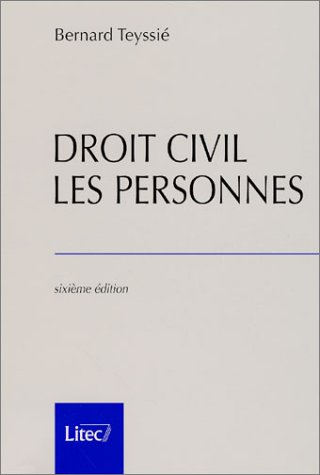 Droit civil, les personnes