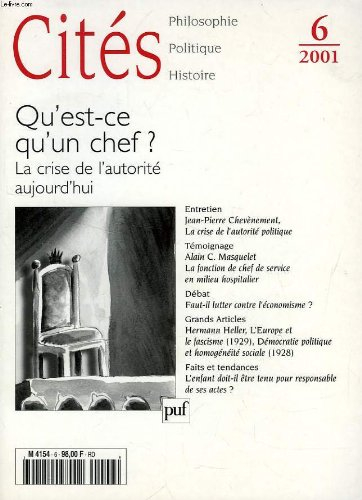 Cités, n° 6. Qu'est-ce qu'un chef ?