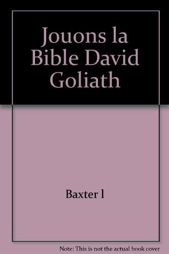 jouons la bible david goliath