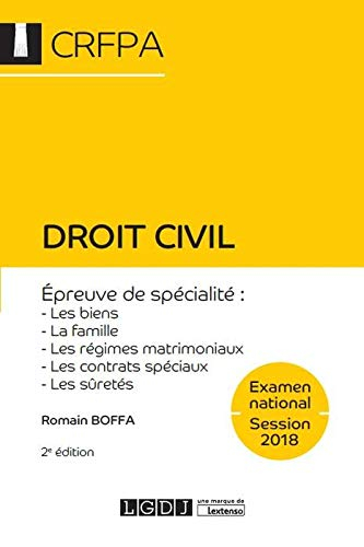 Droit civil : examen national, session 2018