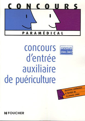 Concours d'entrée auxiliaire de puériculture : concours 2006-2007