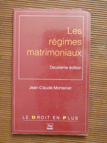 les régimes matrimoniaux