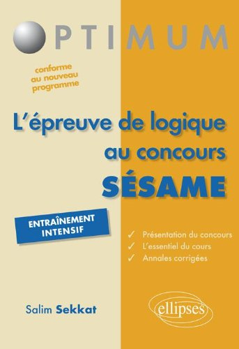 L'épreuve de logique au concours Sésame