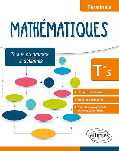 Mathématiques terminale S : l'essentiel du cours, 20 cartes mentales, exercices progressifs et annal