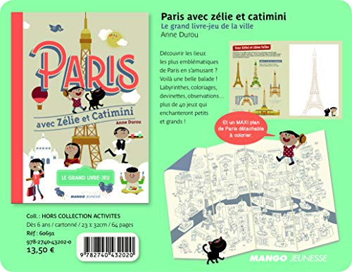 Paris avec Zélie et Catimini : le grand livre-jeu