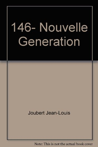 Notre librairie, n° 146. Nouvelle génération