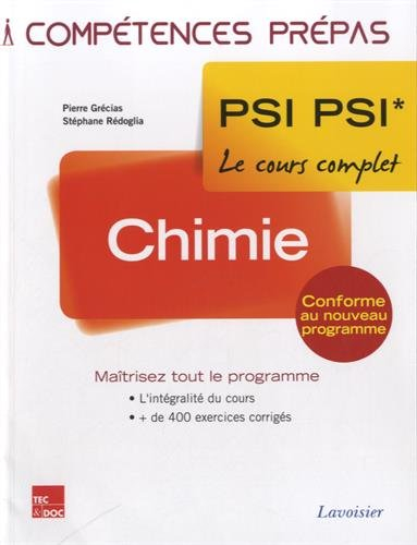 Chimie PSI-PSI*, 2e année