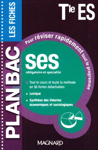 SES obligatoire et spécialité, terminale ES : les fiches