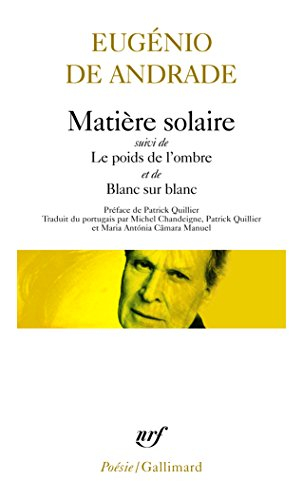 Matière solaire. Le poids de l'ombre. Blanc sur blanc