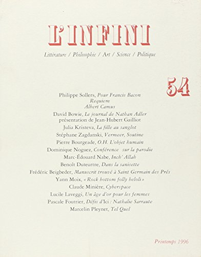 L'Infini, numéro 54