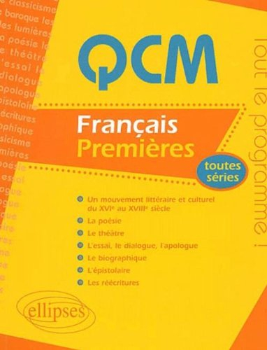 QCM français : premières toutes séries