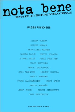 nota bene numéro 47-48-49 : pages finnoises