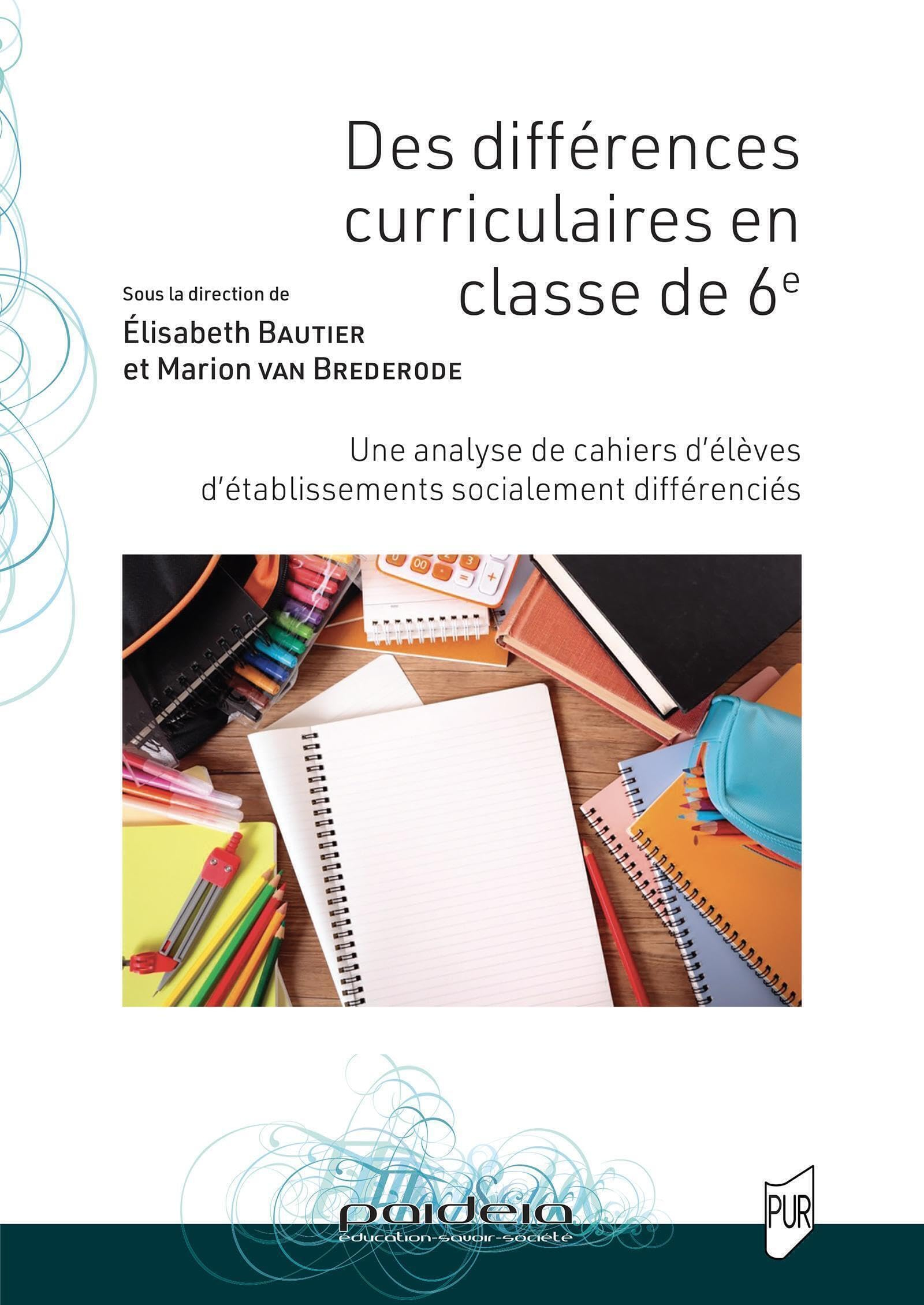 Des différences curriculaires en classe de 6e : une analyse de cahiers d'élèves d'établissements soc
