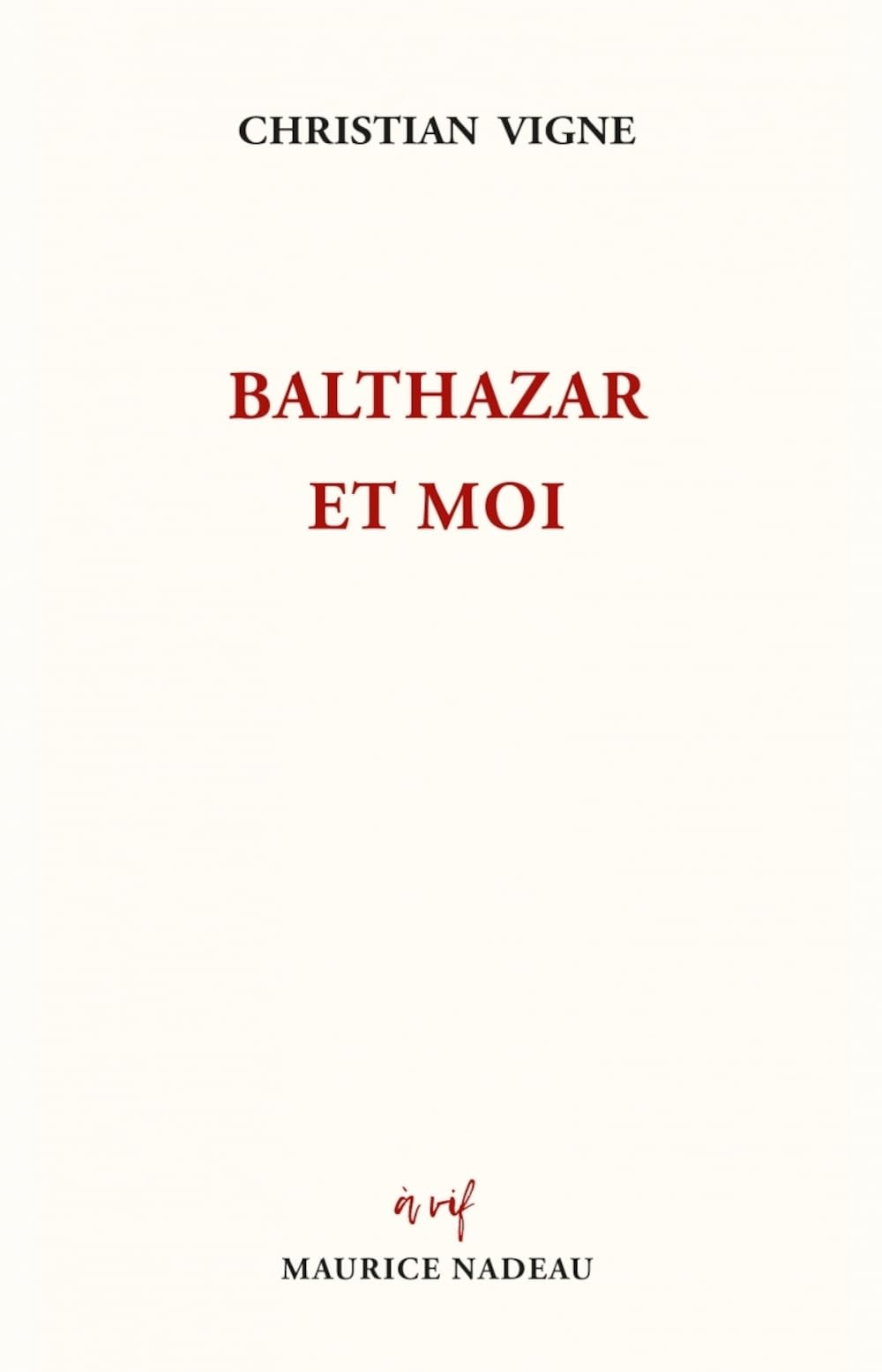 Balthazar et moi