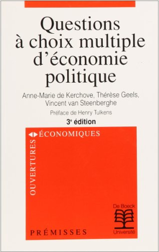 Questions à choix multiple d'économie politique