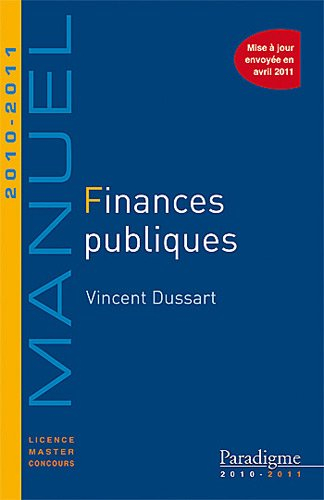 Finances publiques : 2010-2011