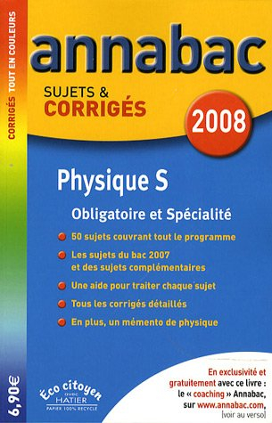 Physique S : enseignement obligatoire et de spécialité