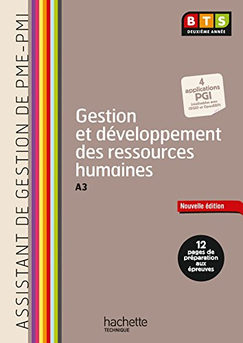 Gestion et développement des ressources humaines, A3 : assistant de gestion de PME-PMI, BTS deuxième