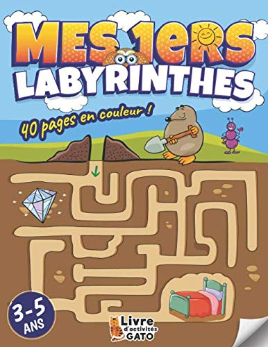 Labyrinthe enfants 3-5 ans: Livre en couleur | Des Labyrinthes d'animaux divertissants | Un livre en