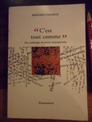 C'est tout comme : une anthologie de poésie contemporaine