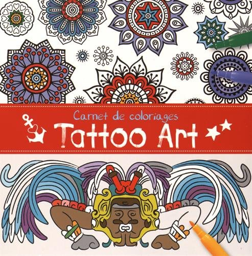 Carnet de coloriages : tattoo art