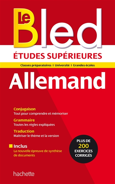 Le Bled allemand : conjugaison, grammaire, traduction