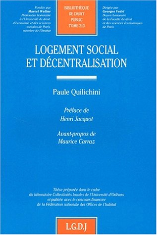 Logement social et décentralisation